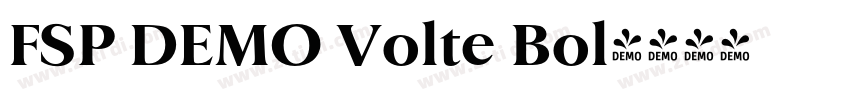 FSP DEMO Volte Bol字体转换 FSP DEMO Volte Bol字体转换